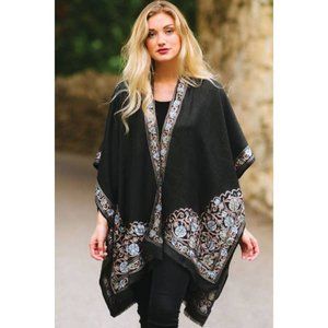 Kajal Embroidered Poncho